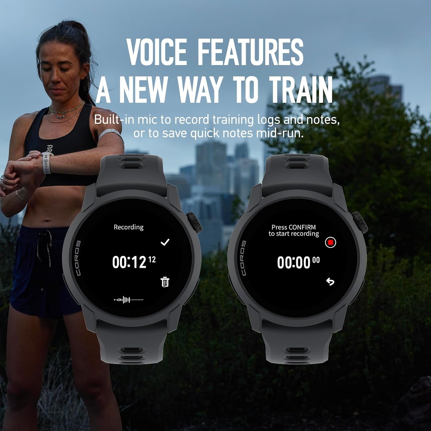 COROS PACE 4 Ultralight Sport GPS Watch, Black Silicone, Standard - Image 3